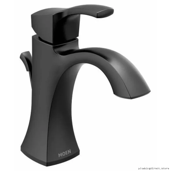 Moen Matte Black Single Handle Bathroom Sink Faucet Voss 6903BL - Image 2