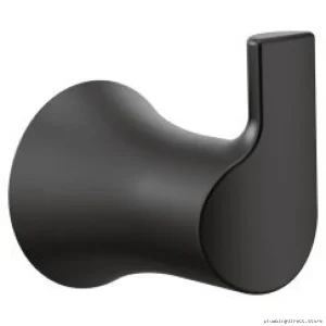 Moen Matte Black Single Tier Robe Hook for Bathroom - YB0203BL