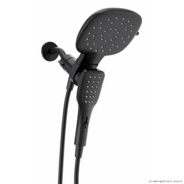 Moen Matte Black Square Shower Combo with Dial Control and Magnetic Dock