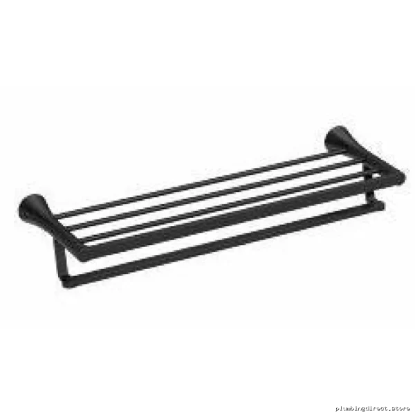 Moen Matte Black Towel Shelf - Bathroom Storage Organizer Y0794BL