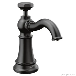 Moen Matte Black Traditional Soap Dispenser - S3955BL