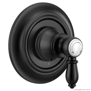 Matte Black Transfer Valve Trim for Weymouth (UTS32205BL) - Moen