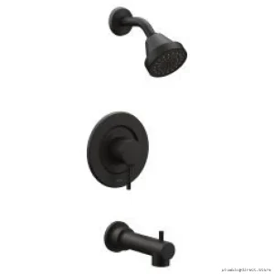 Moen Matte Black Shower Trim with Posi-Temp Valve T2193BL