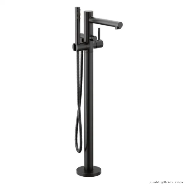 Moen Matte Black Floor Mount Tub Faucet with Handheld Shower 395BL