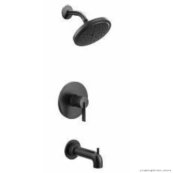 moen modern matte black tub shower trim kit sleek design