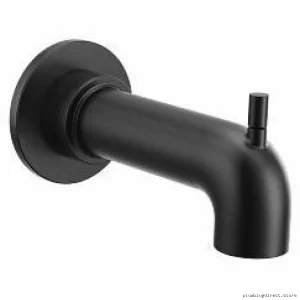 Moen Matte Black Tub Spout & Diverter - Easy Install Leak-Proof 3346BL