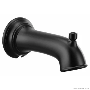 Moen Matte Black Tub Spout with Diverter - Modern Bathroom Faucet