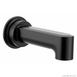 Moen Matte Black 4326BL Tub Spout with Built-in Diverter for Easy Flow Control