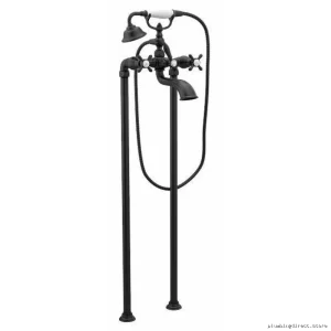 Moen Matte Black Wall-Mounted Bath Tub Filler - Modern Design S22105BL