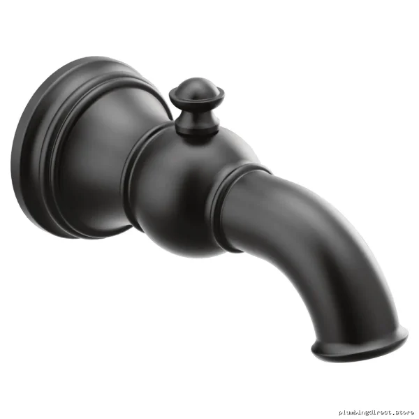 Moen Matte Black Weymouth Diverter Tub Spout S12104BL