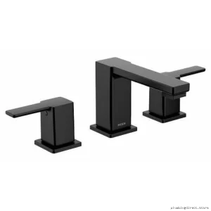 Moen 90° Widespread Bathroom Faucet Trim, Matte Black TS6721BL