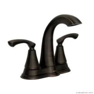 Moen Centerset Bathroom Faucet in Mediterranean Bronze - Modern Design