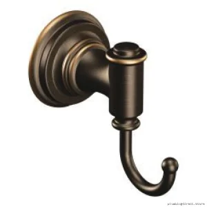 Moen Mediterranean Bronze Robe Hook - Ellsworth Wall Mount DN9103BRB