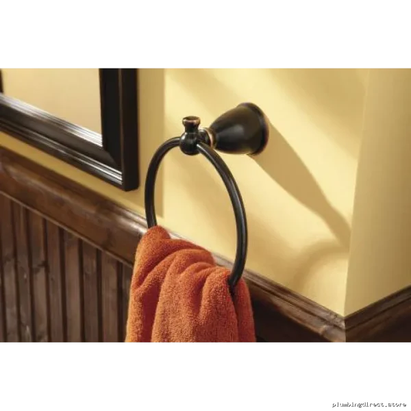 Moen Y3186BRB Mediterranean Bronze Towel Ring - Elegant Bathroom Accessory - Image 2