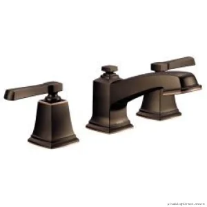Moen Widespread Bathroom Faucet - Mediterranean Bronze Boardwalk Collection WS84820BRB