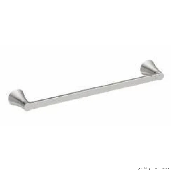 Mikah 24-Inch Brushed Nickel Towel Bar - Modern Bathroom Rack by Moen Y0724BN