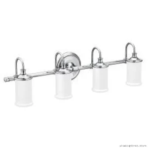 Moen Belfield YB6464CH 4-Globe Chrome Wall Sconce - Modern Lighting