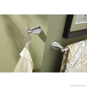 Moen Caldwell Modern Brushed Nickel Bathroom Towel Bar - Model #Y..., 18 Inch