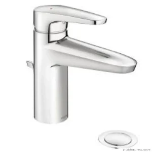 Moen Modern Chrome Single-Hole Bath Faucet with Easy Install