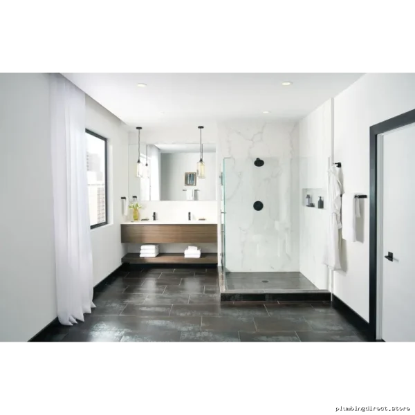 Moen Modern Matte Black Stainless Steel Towel Bar - YB0424BL