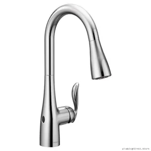 Moen MotionSense Touch-Free Kitchen Faucet with Pull-Down Spray Chrome
