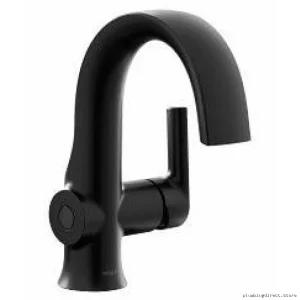 Moen MotionSense Touchless Single-Hole Matte Black Bathroom Faucet