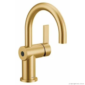 Moen MotionSense Wave Single-Hole Bathroom Faucet - Brushed Gold 6221EWBG