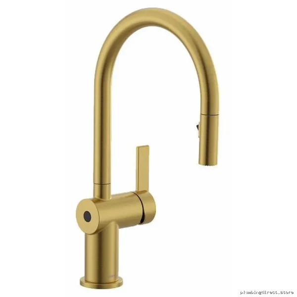 Moen MotionSense Wave Kitchen Faucet with Pull-Down Spray - Brushed Gold 7622EWBG - Image 2