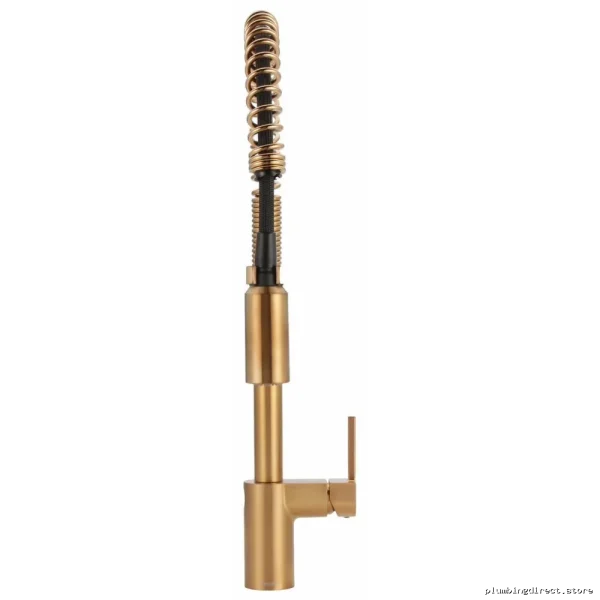 Moen MotionSensor Hands-Free Pull Down Kitchen Faucet w/Pre Rinse – Brushed Gold - Image 2