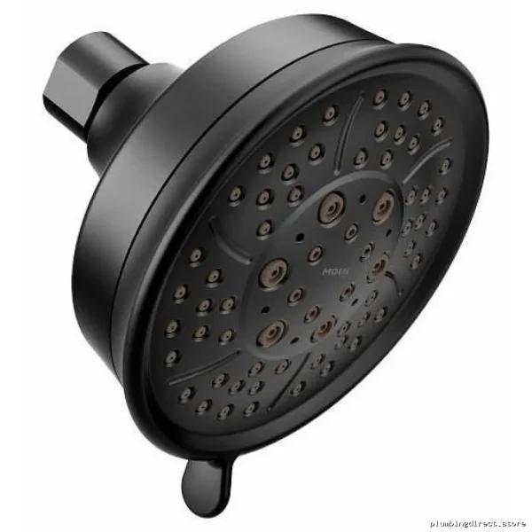 Moen Multi-Function Showerhead - Matte Black Water-Saving Design