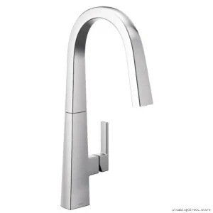 Moen Nio Pull-Down Spray Kitchen Faucet, Chrome Finish - S75005