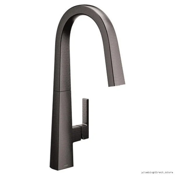 Moen Black Stainless Pull Down Kitchen Faucet S75005BLS Nio Series