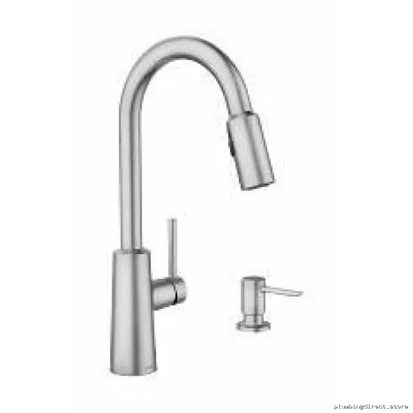 Moen Nori Kitchen Faucet with Pulldown Spray & Built-in Soap Dispenser - Spot-Resistant Stainless Steel 87066SRS - Image 2
