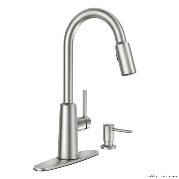 Moen Nori Kitchen Faucet with Pulldown Spray & Built-in Soap Dispenser - Spot-Resistant Stainless Steel 87066SRS - Image 3