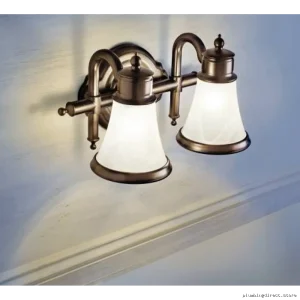 Moen Oil Rubbed Bronze Wall Sconce with 3 Glass Globes YB9863ORB