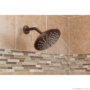 Moen Oil Rubbed Bronze 8-Inch Rain Shower Head - Single Function 6345ORB