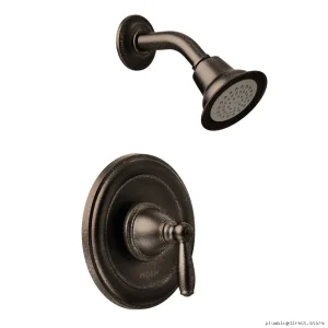 Oil Rubbed Bronze Eco-Friendly Shower Trim with Temperature Control - Moen