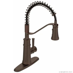 Moen Oil Rubbed Bronze Pull-Down Kitchen Faucet with Spring Spray 5927ORB