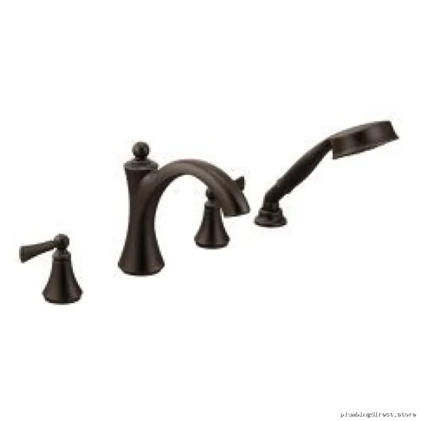 Moen Oil Rubbed Bronze Roman Tub Faucet with Hand Shower T654ORB