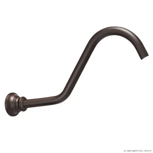 moen oil-rubbed bronze shower arm kit - adjustable chrome finish