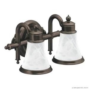 Moen Oil-Rubbed Bronze Two-Tier Wall Light Sconce