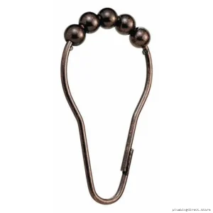 Moen Pack of 12 Old World Bronze Shower Curtain Rings