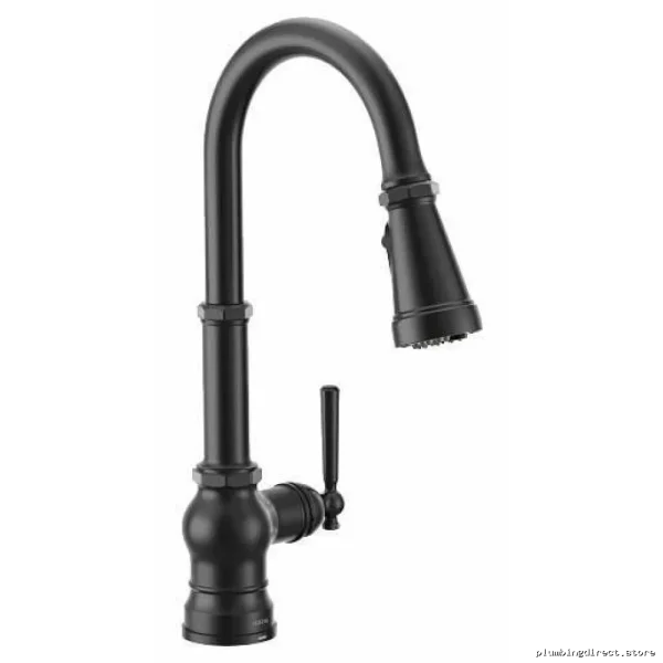 Paterson 3-in-1 Filtration Kitchen Faucet, Pull-Down Spray, Matte Black - FS72003BL Moen