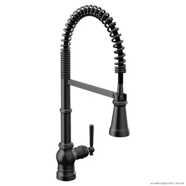Moen Paterson Matte Black Kitchen Faucet with Pre-Rinse & Pulldown Spray