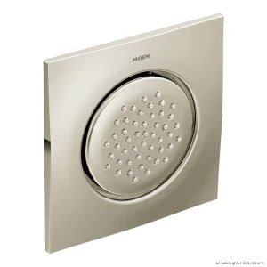 Moen Polished Nickel Square Mosaic Shower Trim with Body Spray TS1320NL