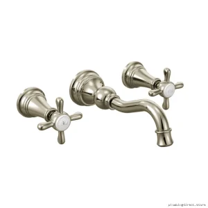 Bathroom Wall Mount Faucet Trim - Polished Nickel Trim Kit TS42112NL Moen
