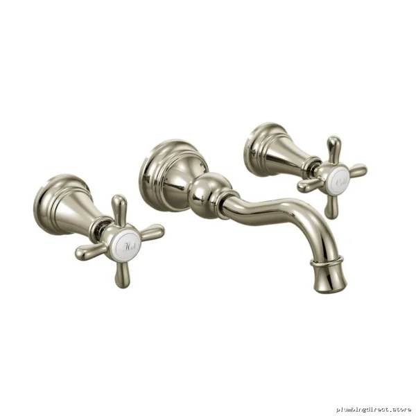 Bathroom Wall Mount Faucet Trim - Polished Nickel Trim Kit TS42112NL Moen