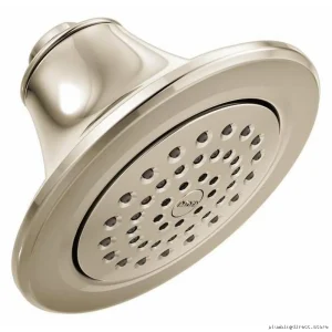 Moen Polished Nickel XLT Shower Head 5-7/8 Inch Single Function S6312NL