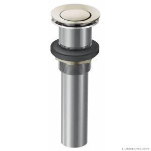 Pop-Up Drain Stopper with Overflow Prevention - Moen Polished Nickel
