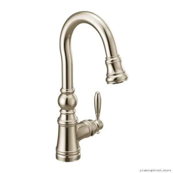 Moen Polished Nickel Pull-Down Kitchen Faucet with Sprayer S53004NL